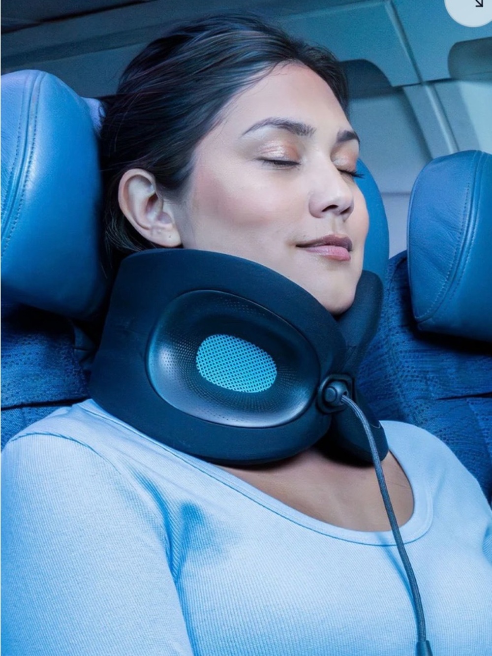 Cabeau Evolution Cool Memory Foam Travel Neck Pillow Black - Picture 2 of 6